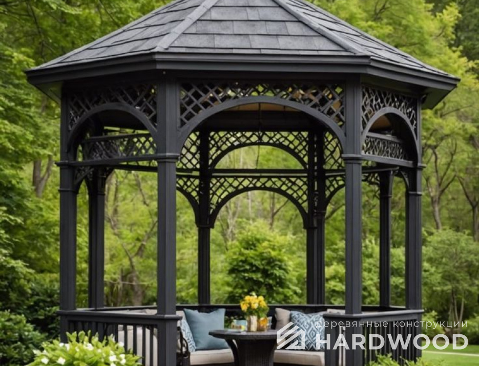 Восьмиугольная беседка в английском стиле №85 - фото 1871